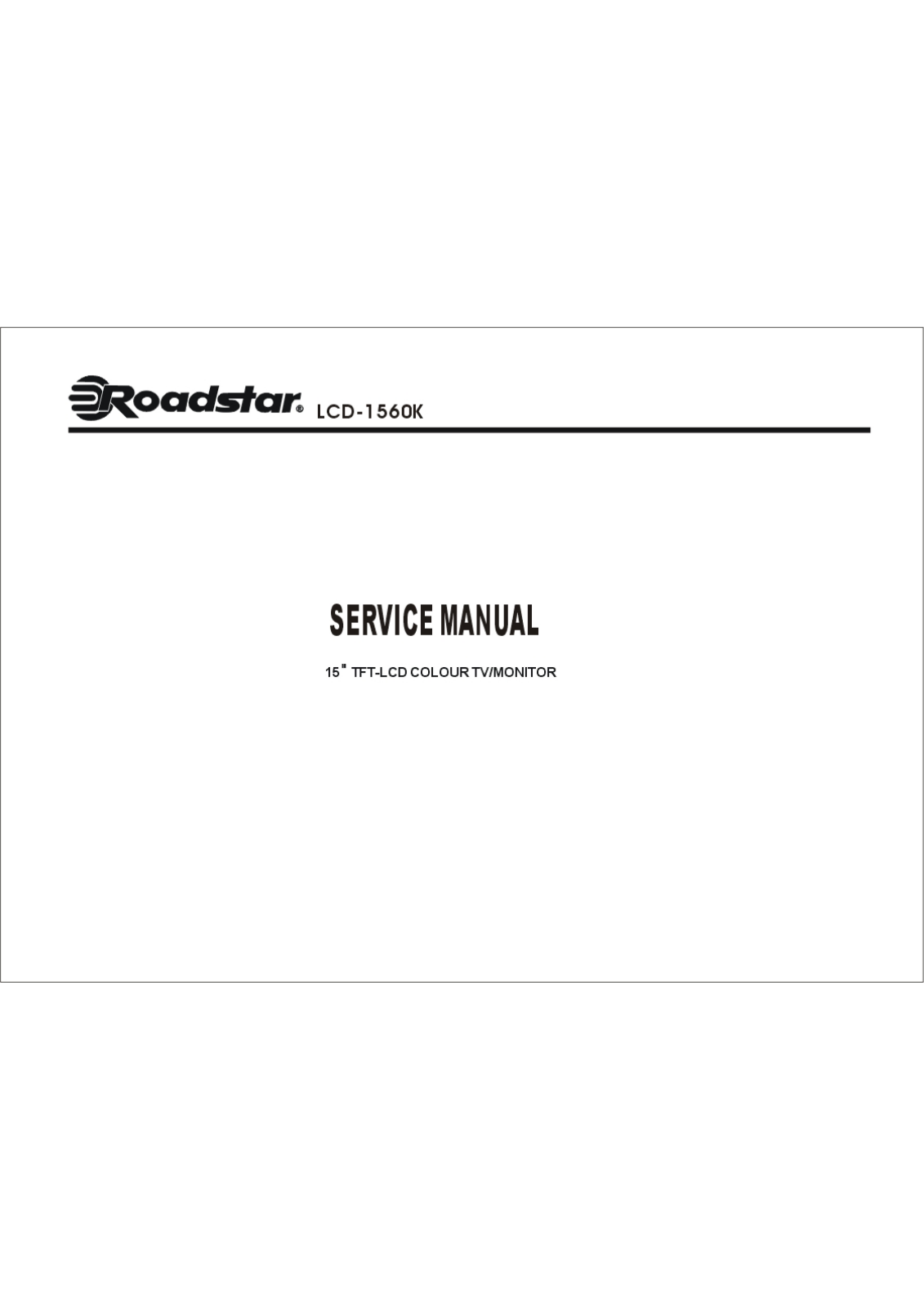 Roadstar LCD-1560K Schematic