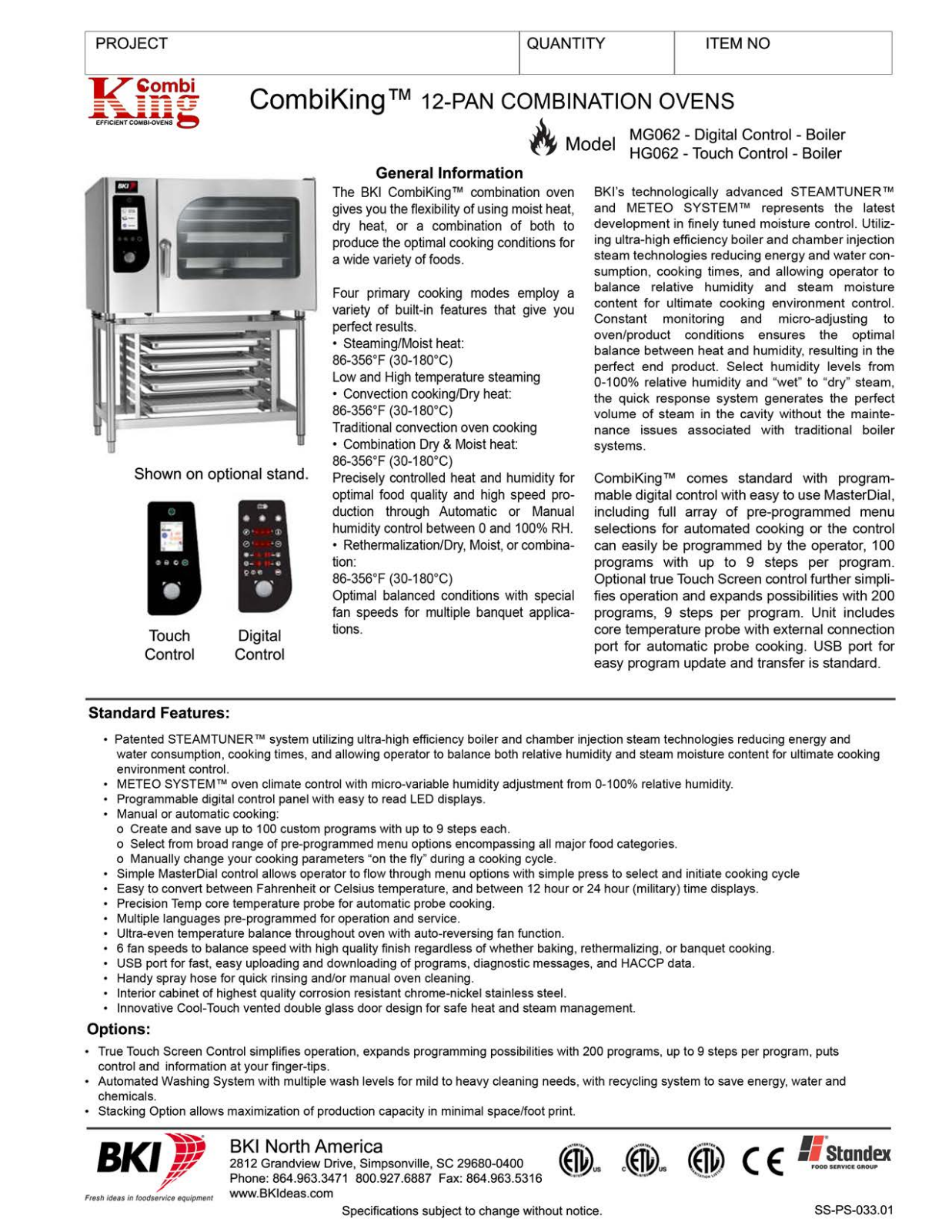 BKI HG062 User Manual