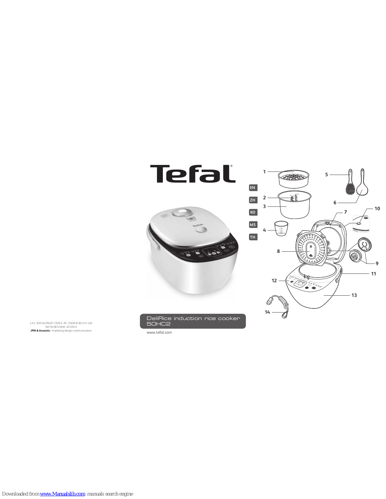 TEFAL DeliRice 50HC2 User Manual