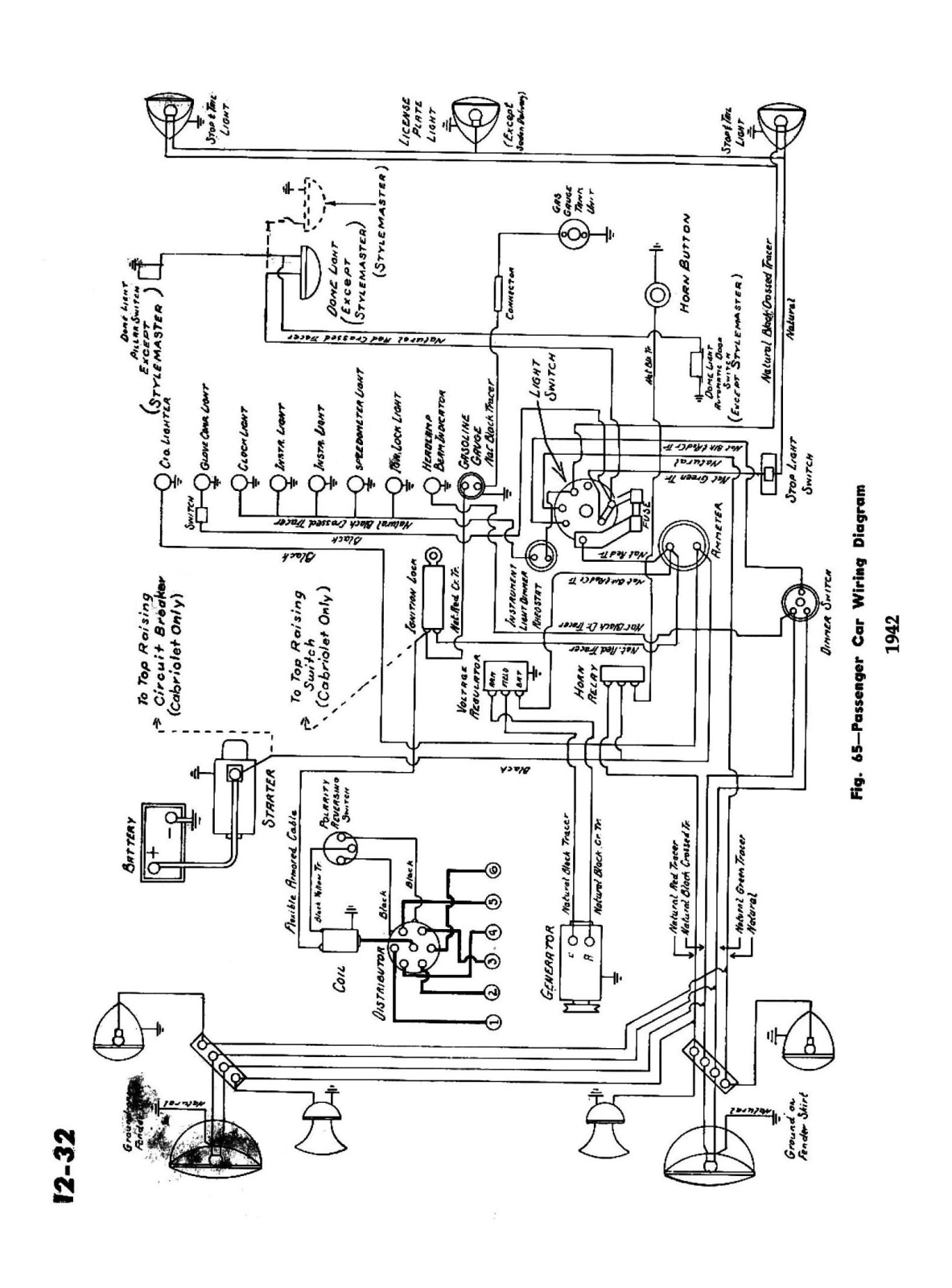 Chevrolet 1942 schematic