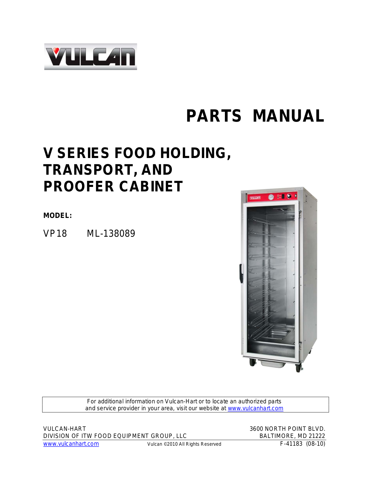 Vulcan Materials VP18, ML-138089 User Manual