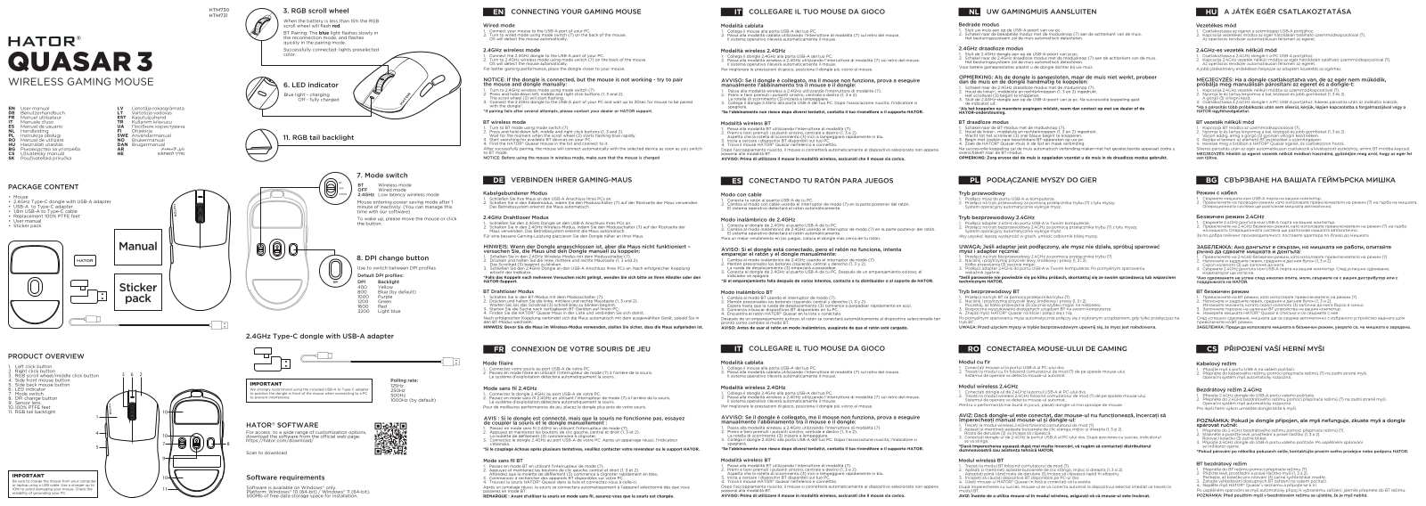 HATOR Quasar 3, HTM730, HTM731 User guide - ManualMachine.com