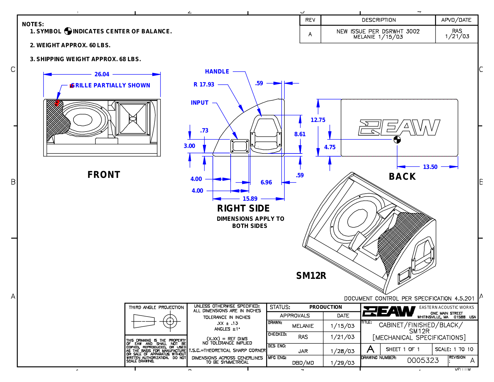 EAW SM12R 2D User Manual