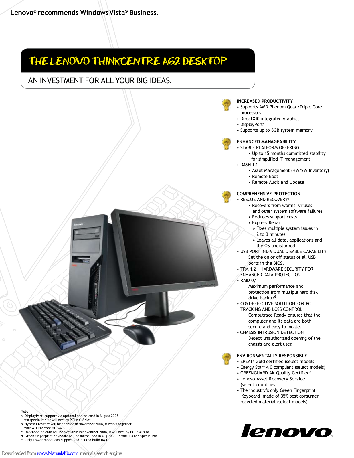 Lenovo 9486F4U, 9935B1U, 9935B4U, 9935B7U, ThinkCentre A62 User Manual