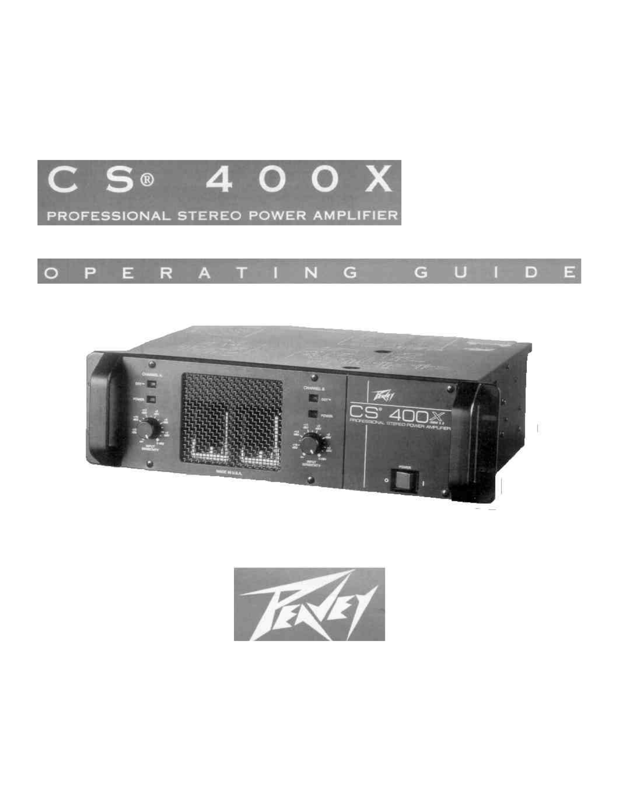 Peavey CS 400x User Manual