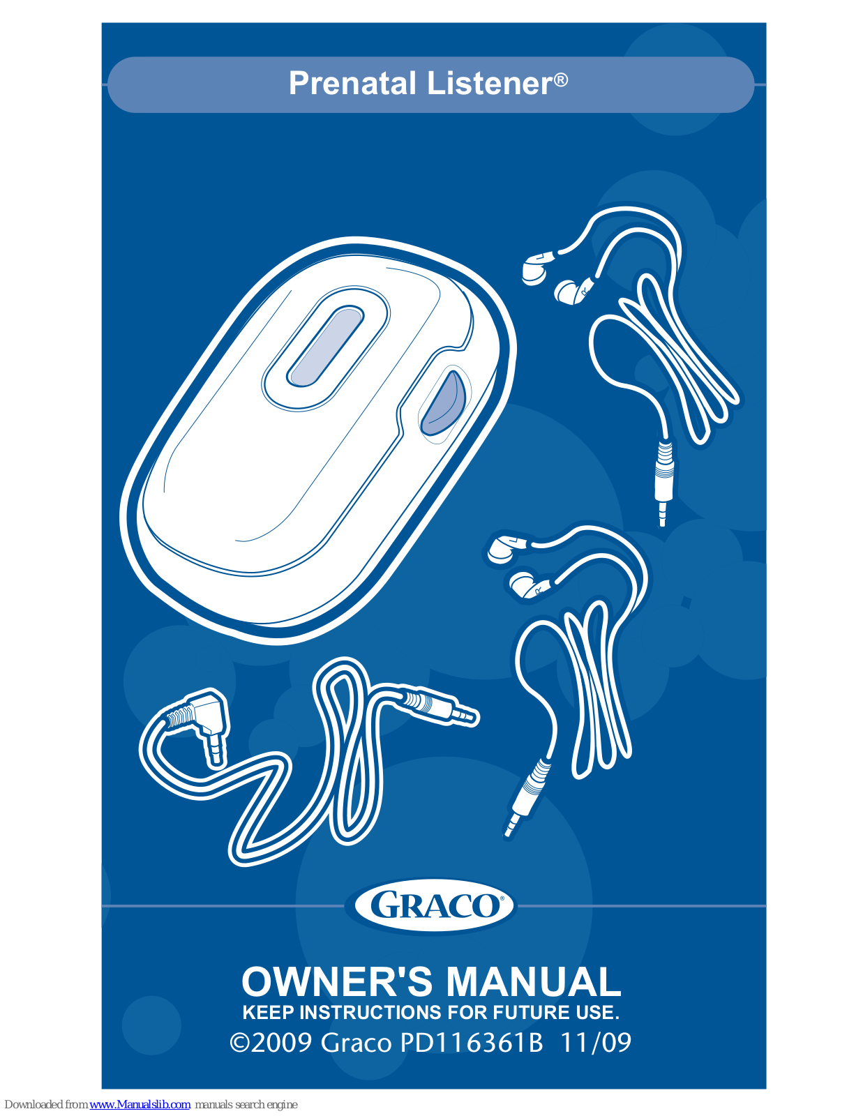 Graco Prenatal Listener 1760706, PD116361B Owner's Manual