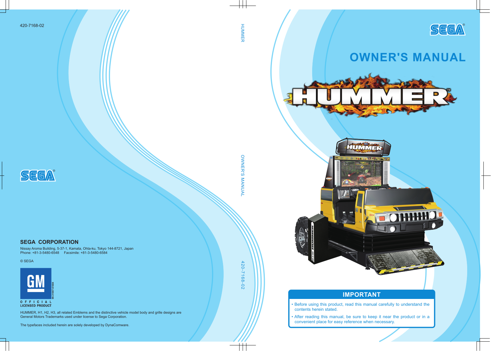 Sega HUMMER User Manual