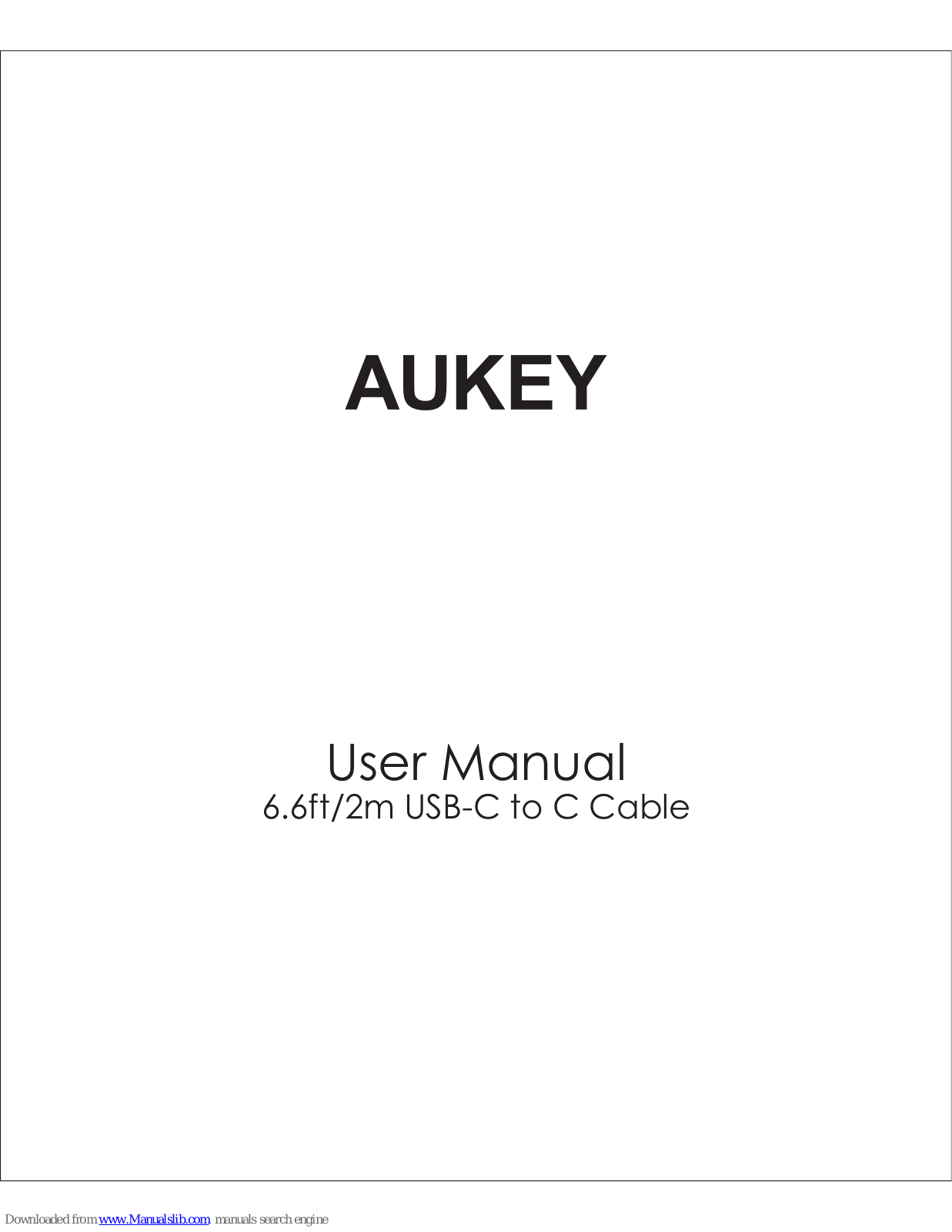 Aukey CB-CD6 User Manual