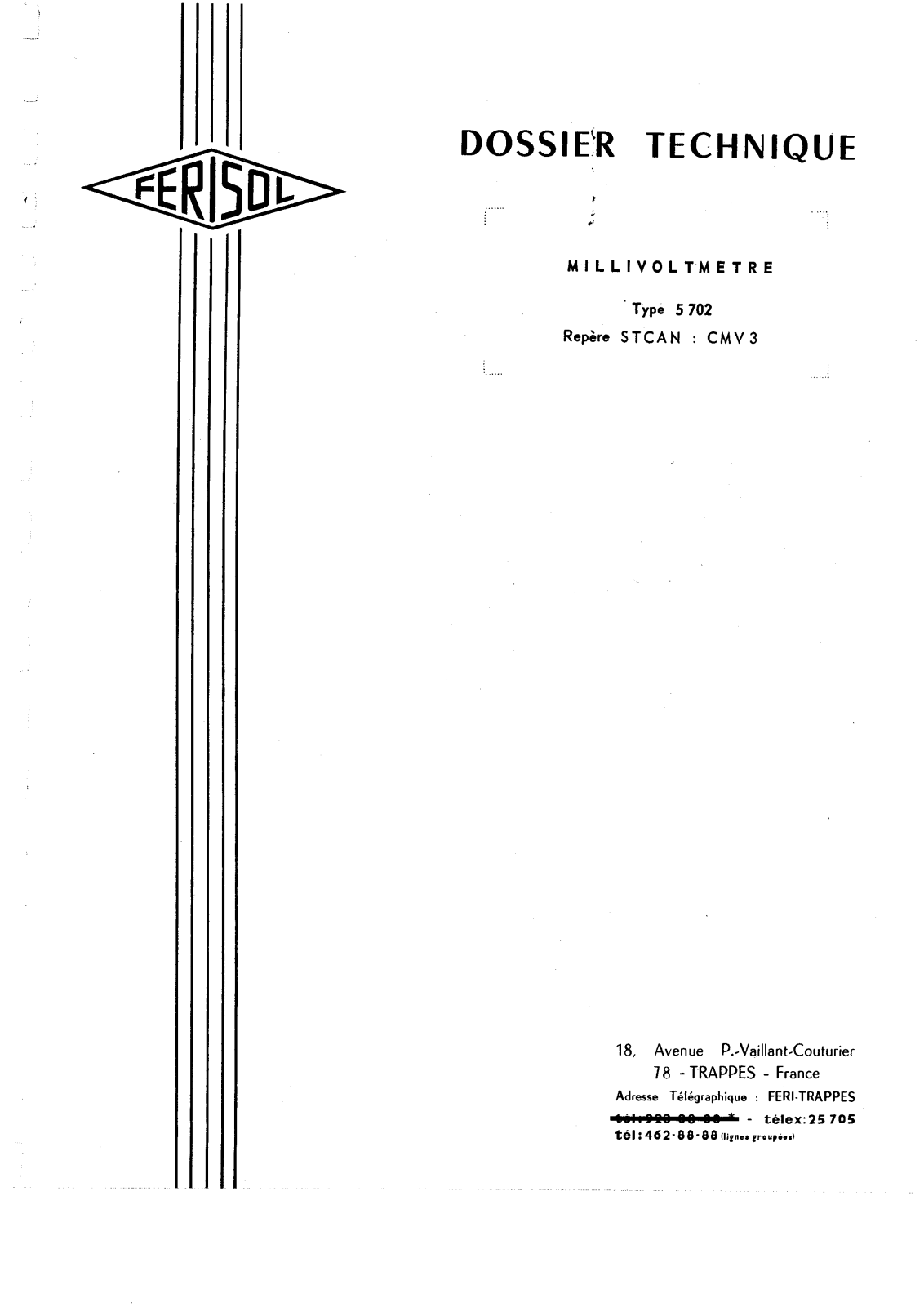 Ferisol 5702 Service manual