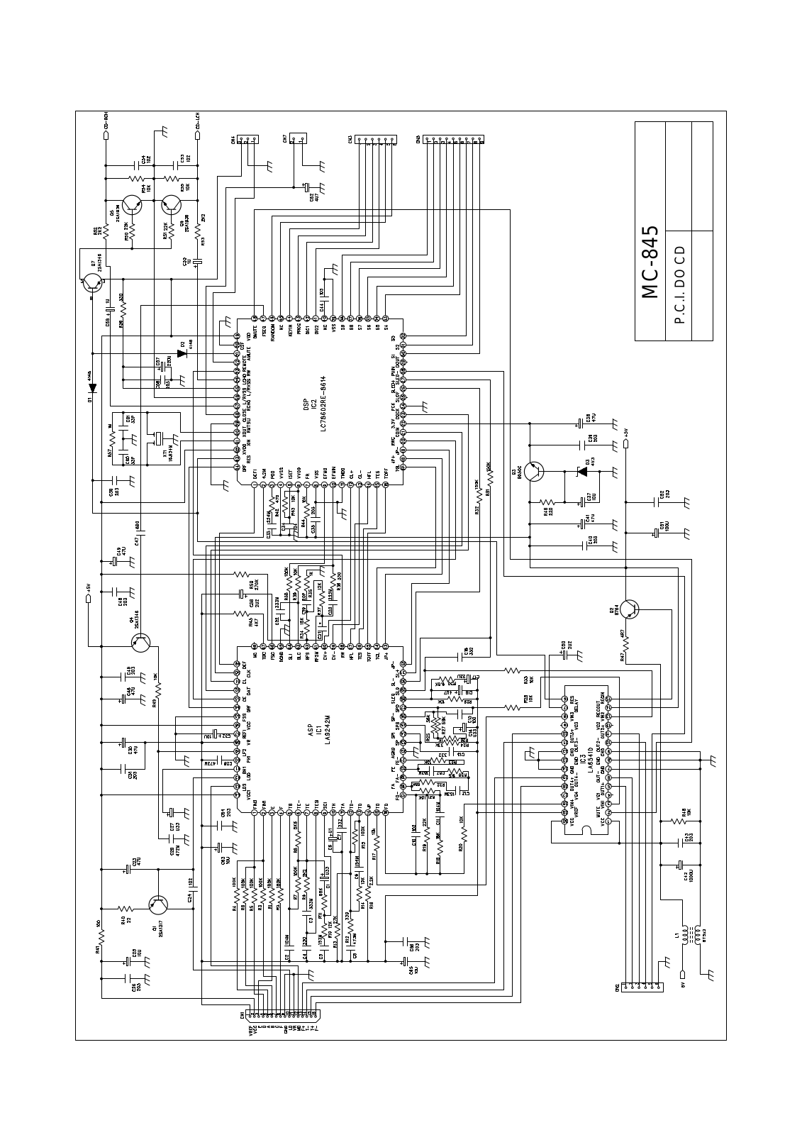 Lenoxx MC-845 Schematic