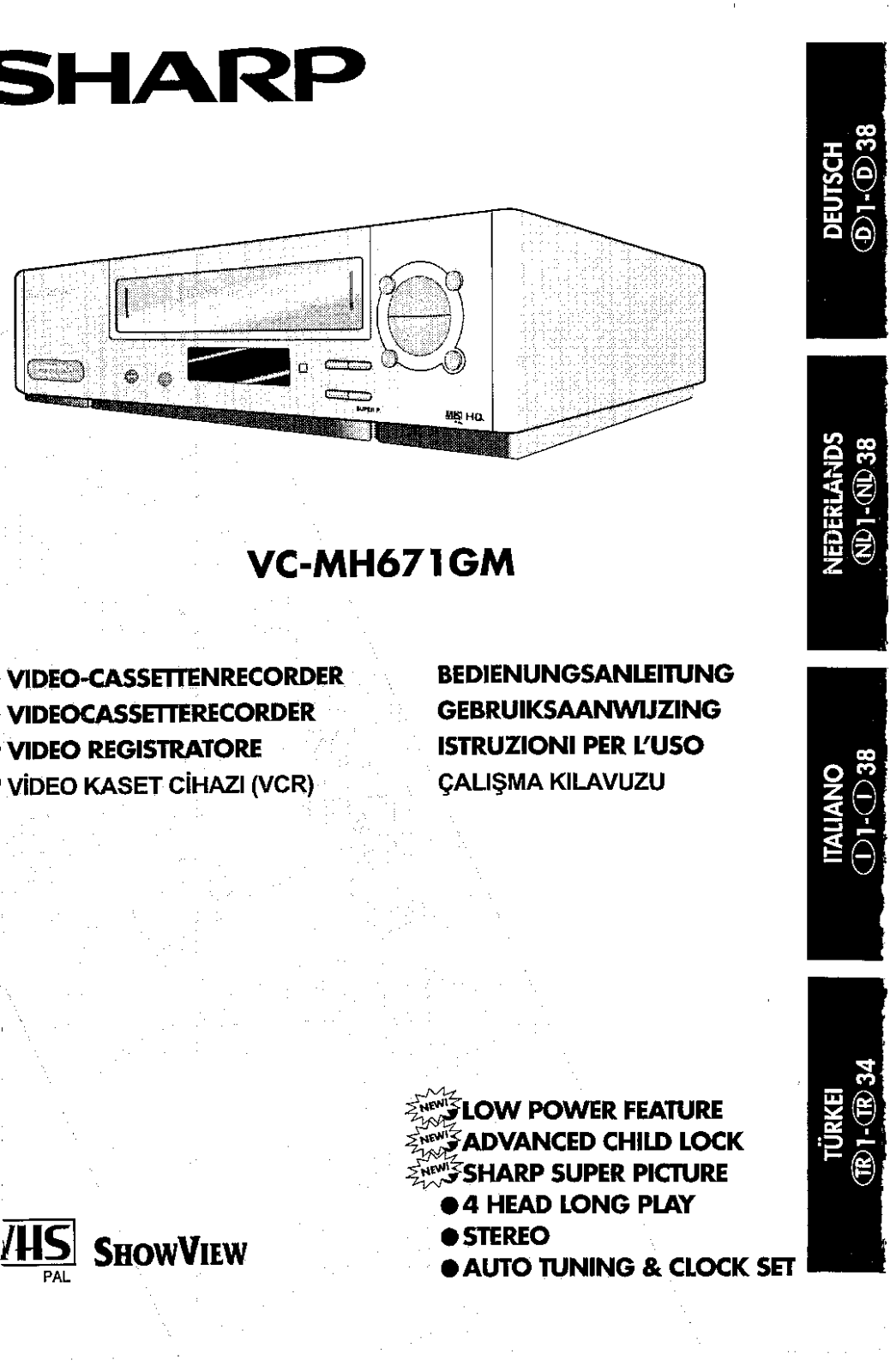 Sharp VC-MH671GM User Manual