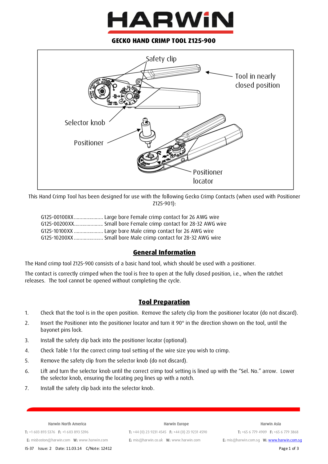 Harwin Gecko User Manual