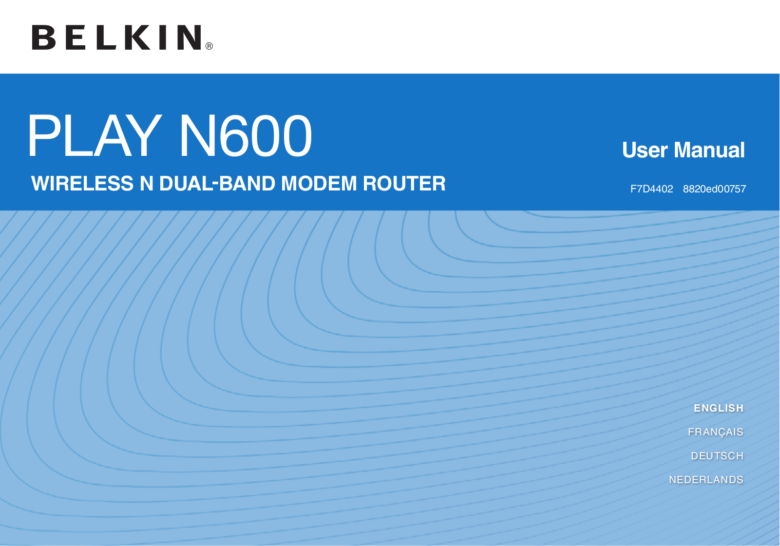 Belkin N600 User Manual