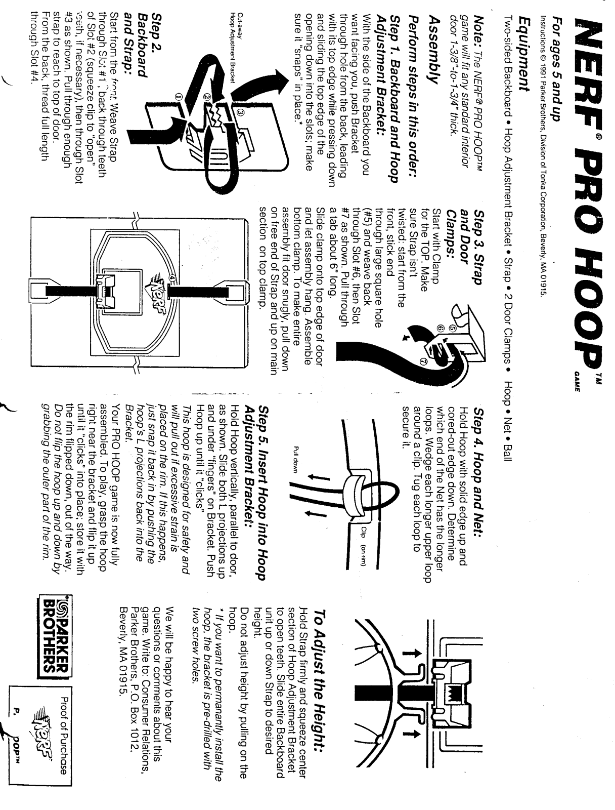 HASBRO Nerf Pro Hoop User Manual