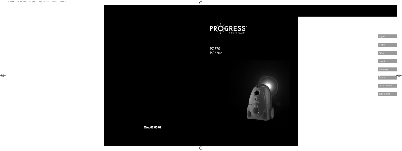 Progress PC3702, PC3701 User Manual