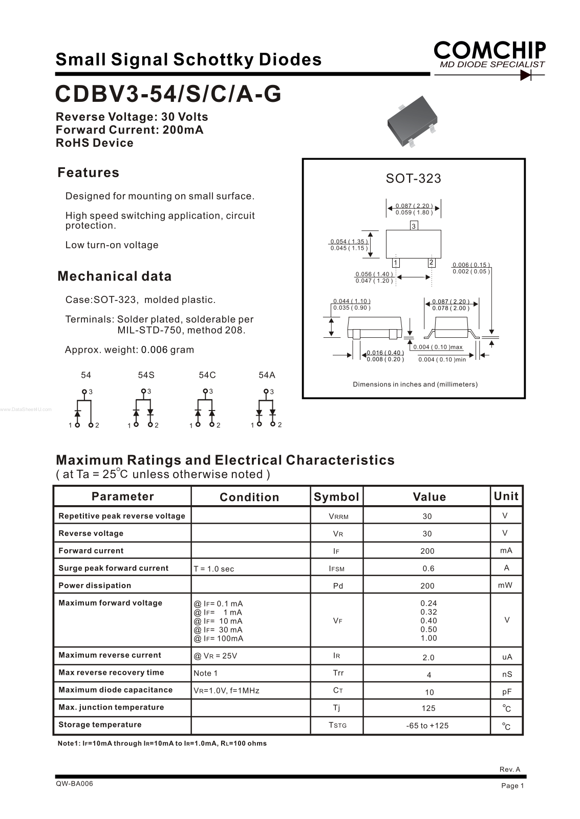 Comchip CDV 3 – 54 C, CDV 3 – 54 S, CDV 3 – 54 A – G Service Manual