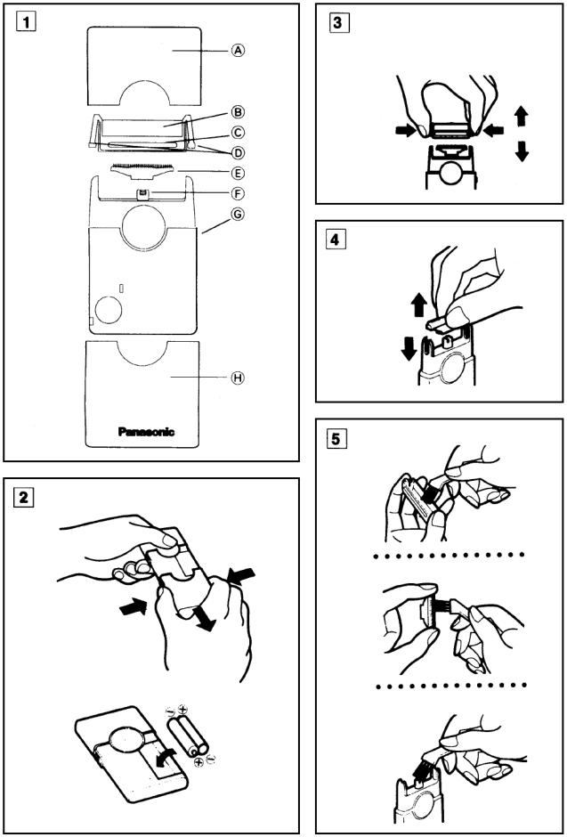 Panasonic ES518 User Manual