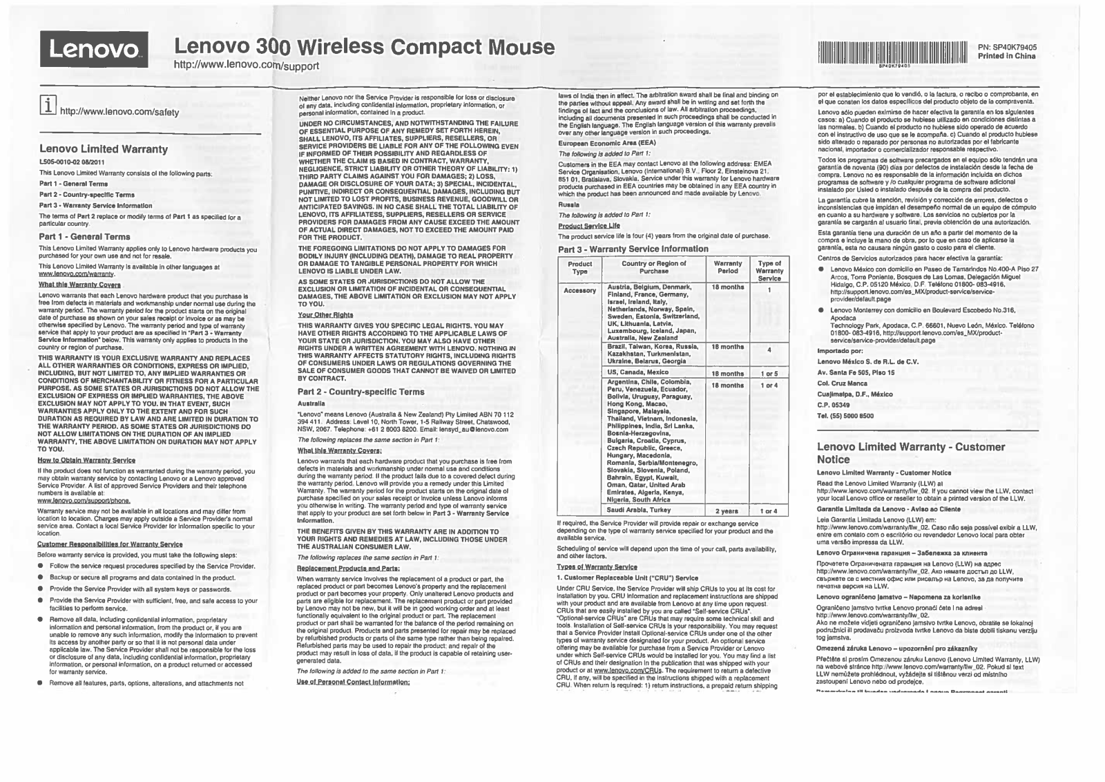 Lenovo GX30M86878 User Manual