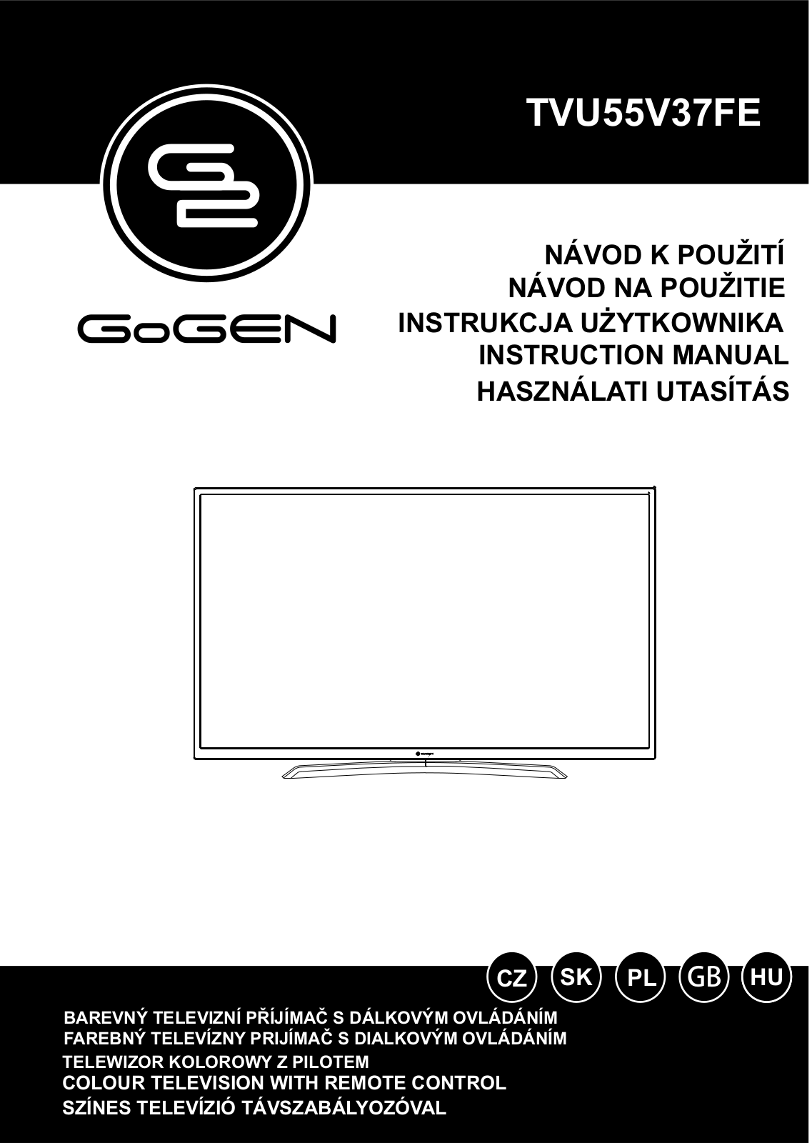 GoGEN TVU 55V37 FE User Manual