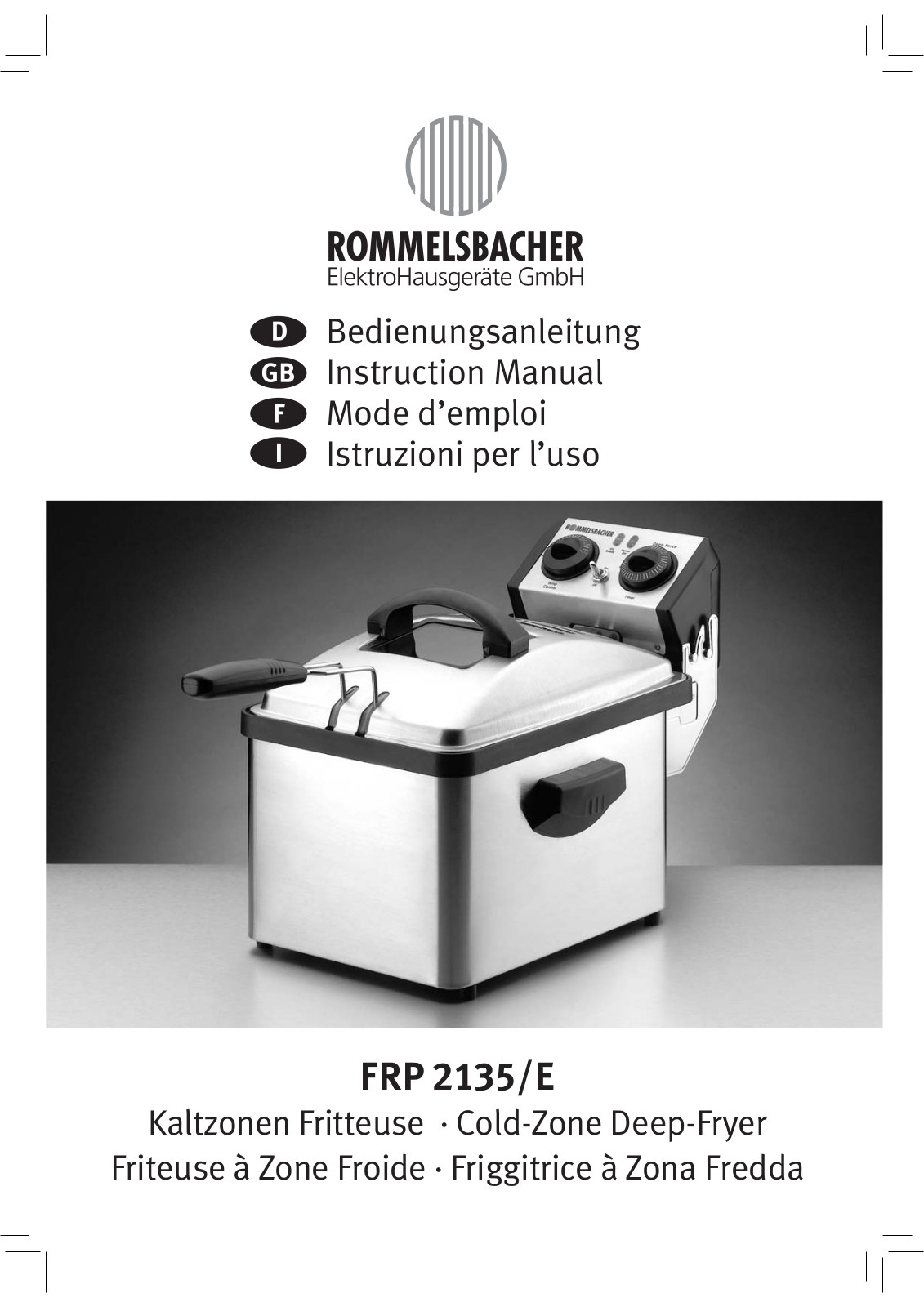 Rommelsbacher FRP 2135-E User Manual