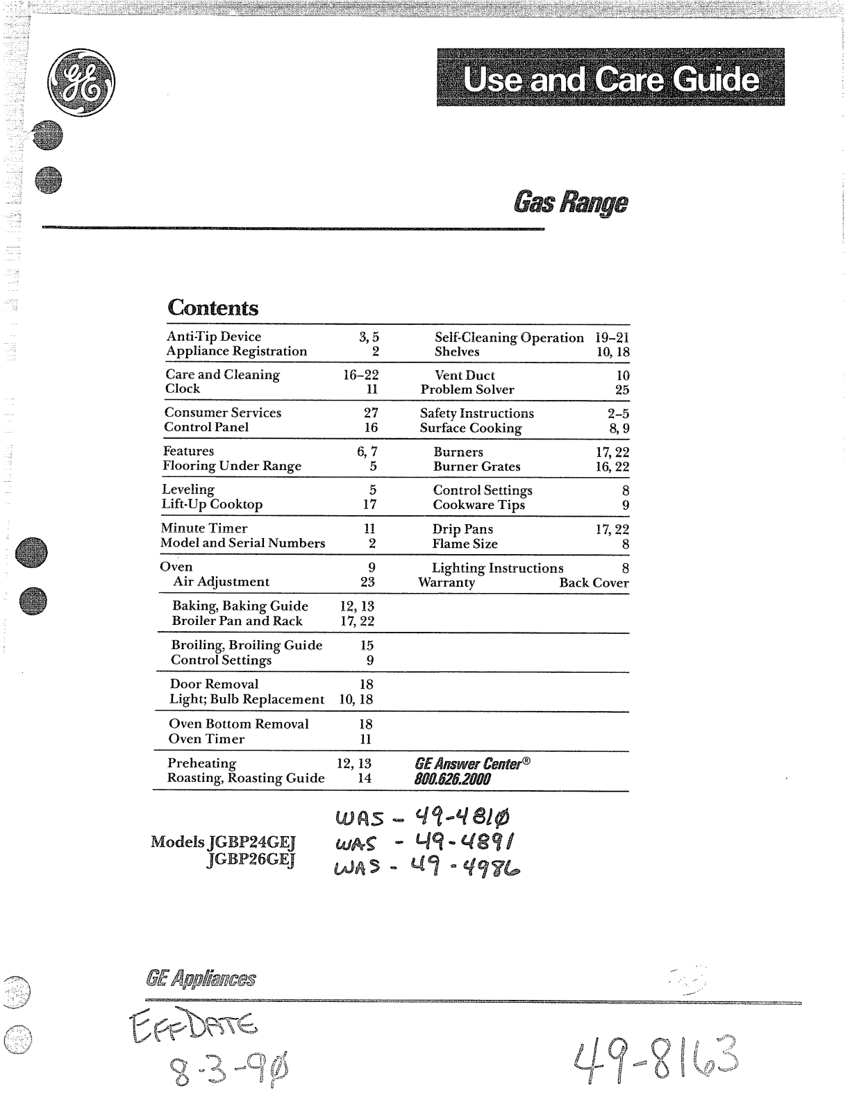 GE JGBP24GE User Manual - ManualMachine.com