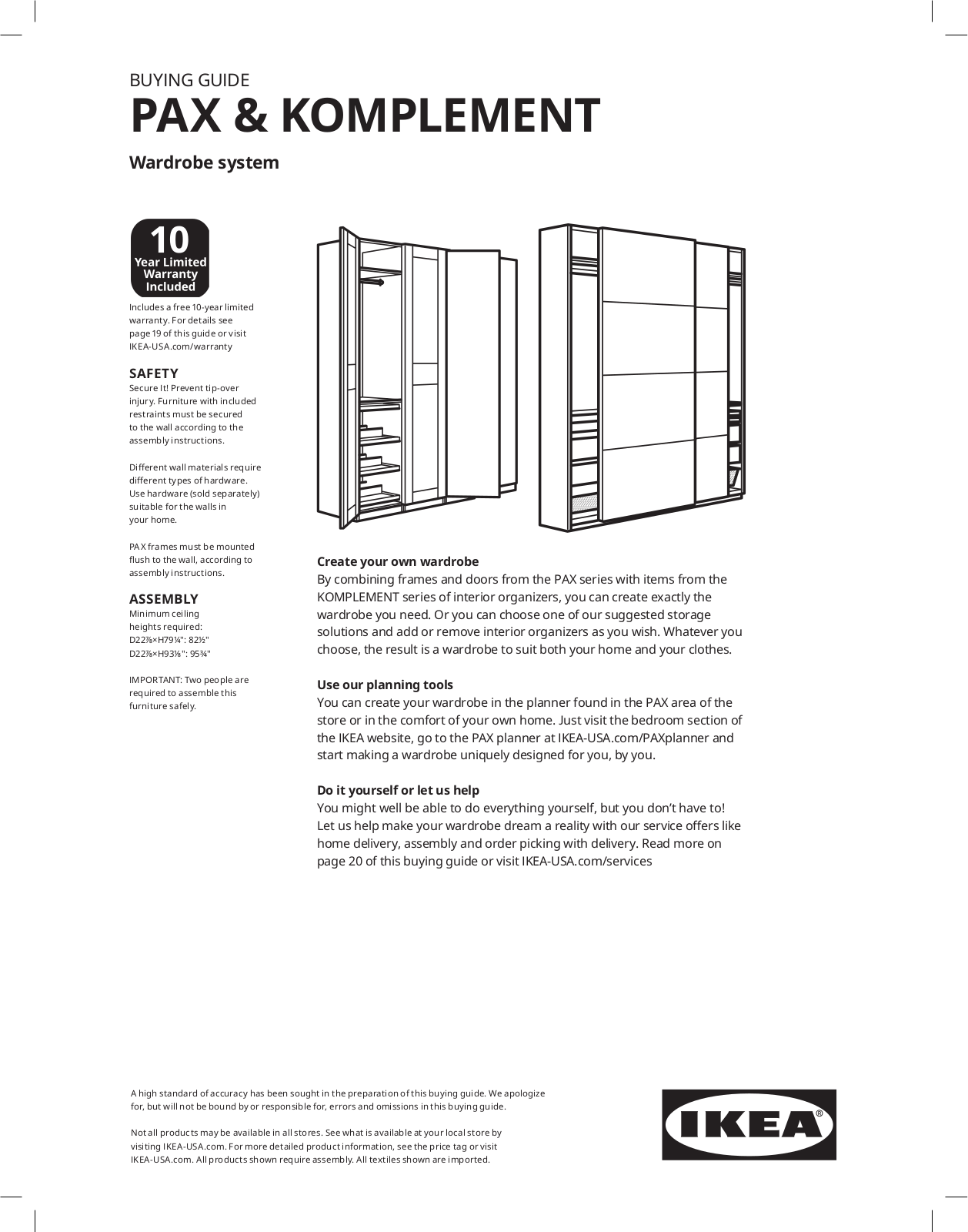 Ikea PAX KOMPLEMENT User Manual