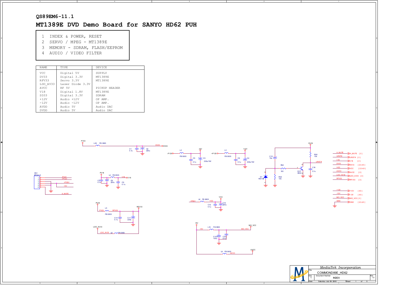 MediaTek QS89EM6 Schematic