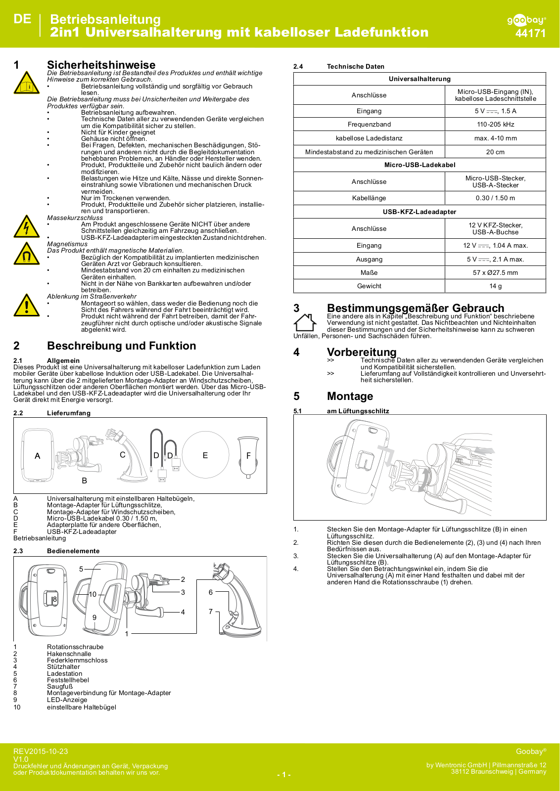 Goobay 44171 User manual