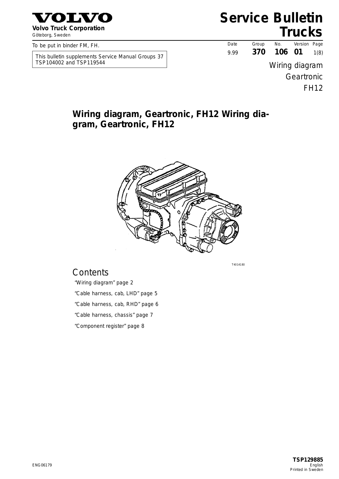 Volvo FH12 Wiring Diagram