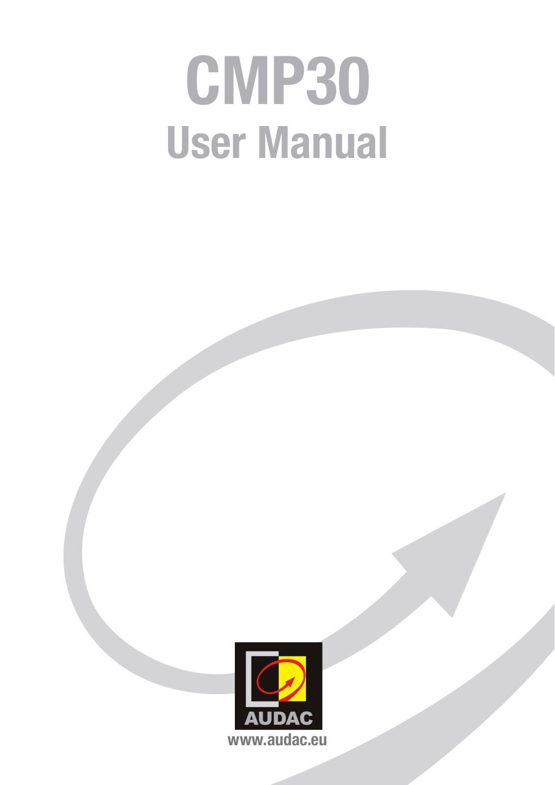 Audac CMP30 User Manual