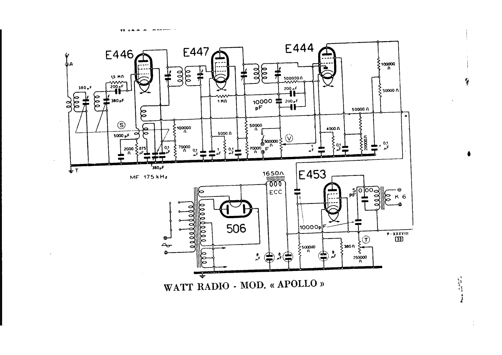 Watt Radio apollo schematic