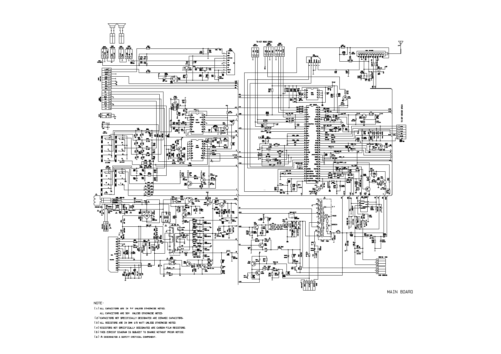 Admiral KPO2162MY, KP3260UY Schematic