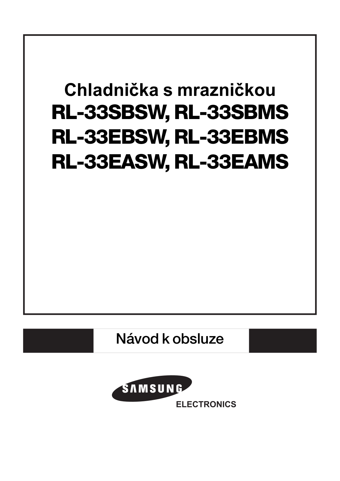 Samsung RL 33 EBMS User Manual