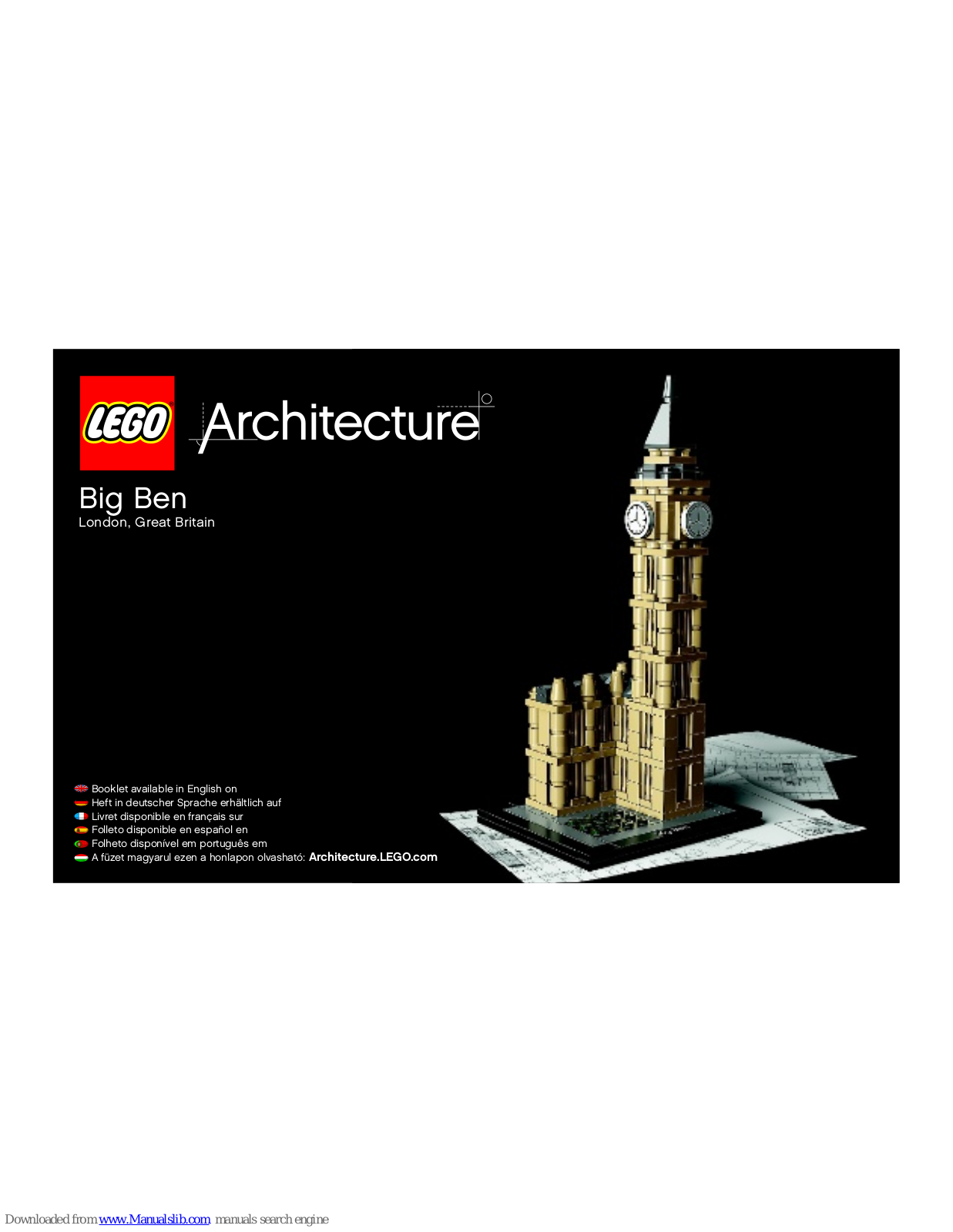 LEGO Big Ben, Architecture Big Ben Instructions Manual