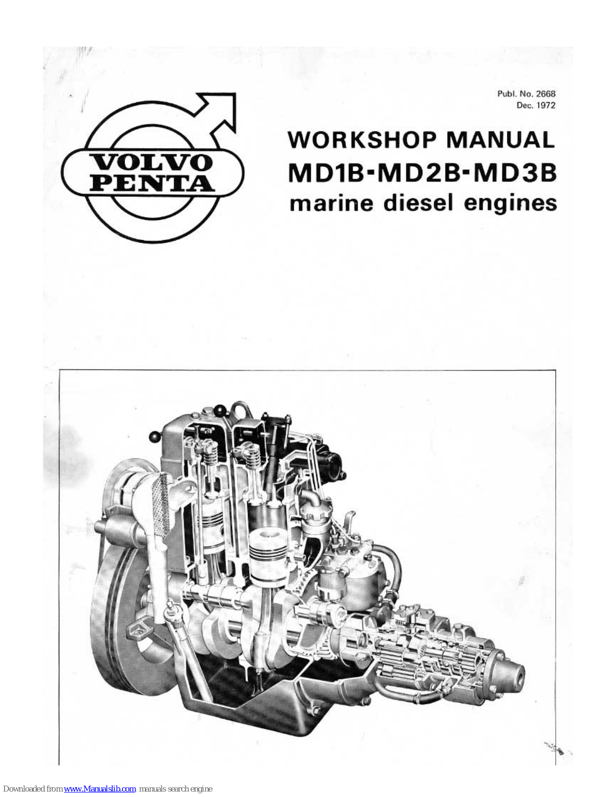 Volvo Penta MD1B, MD2B, MD3B Workshop Manual