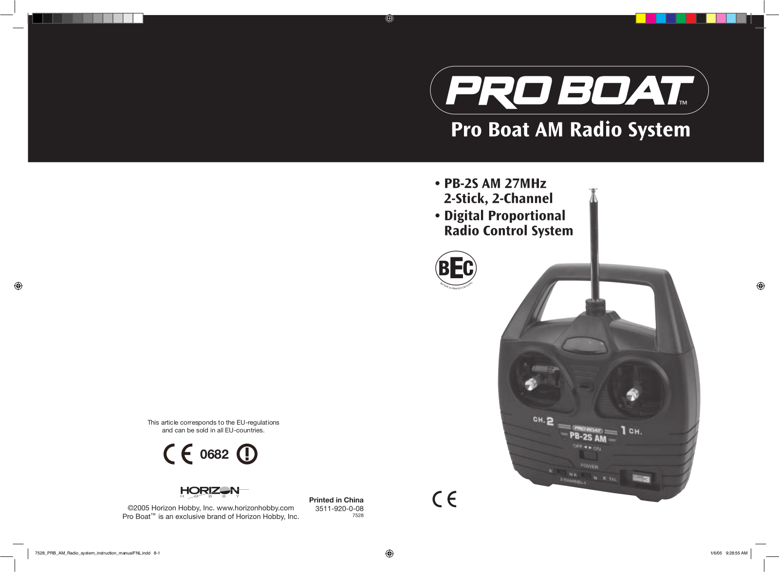 Pro Boat PRB8021 User Manual