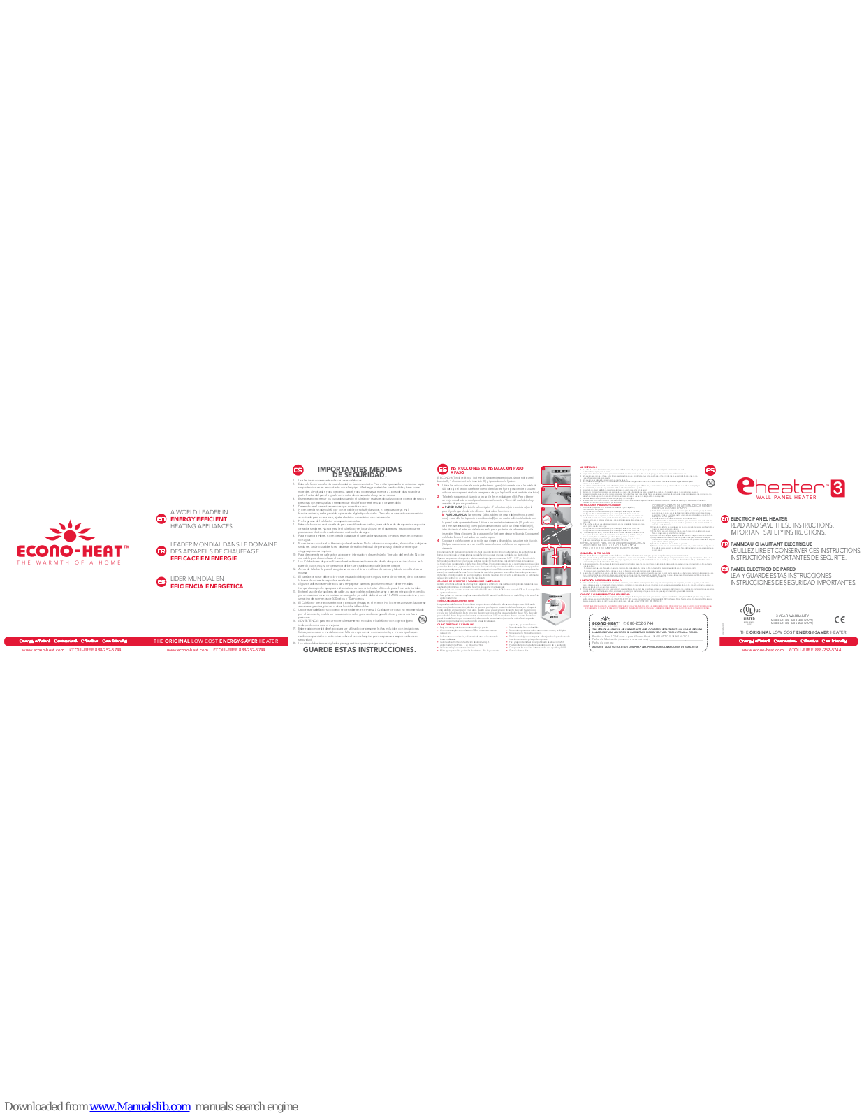 Econo Heat ENERGY EFFICIENT User Manual - ManualMachine.com