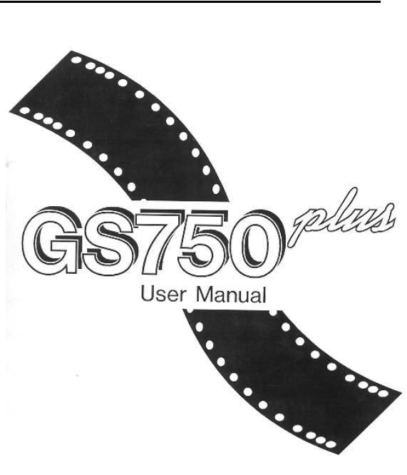 Gerber GS750 User Manual