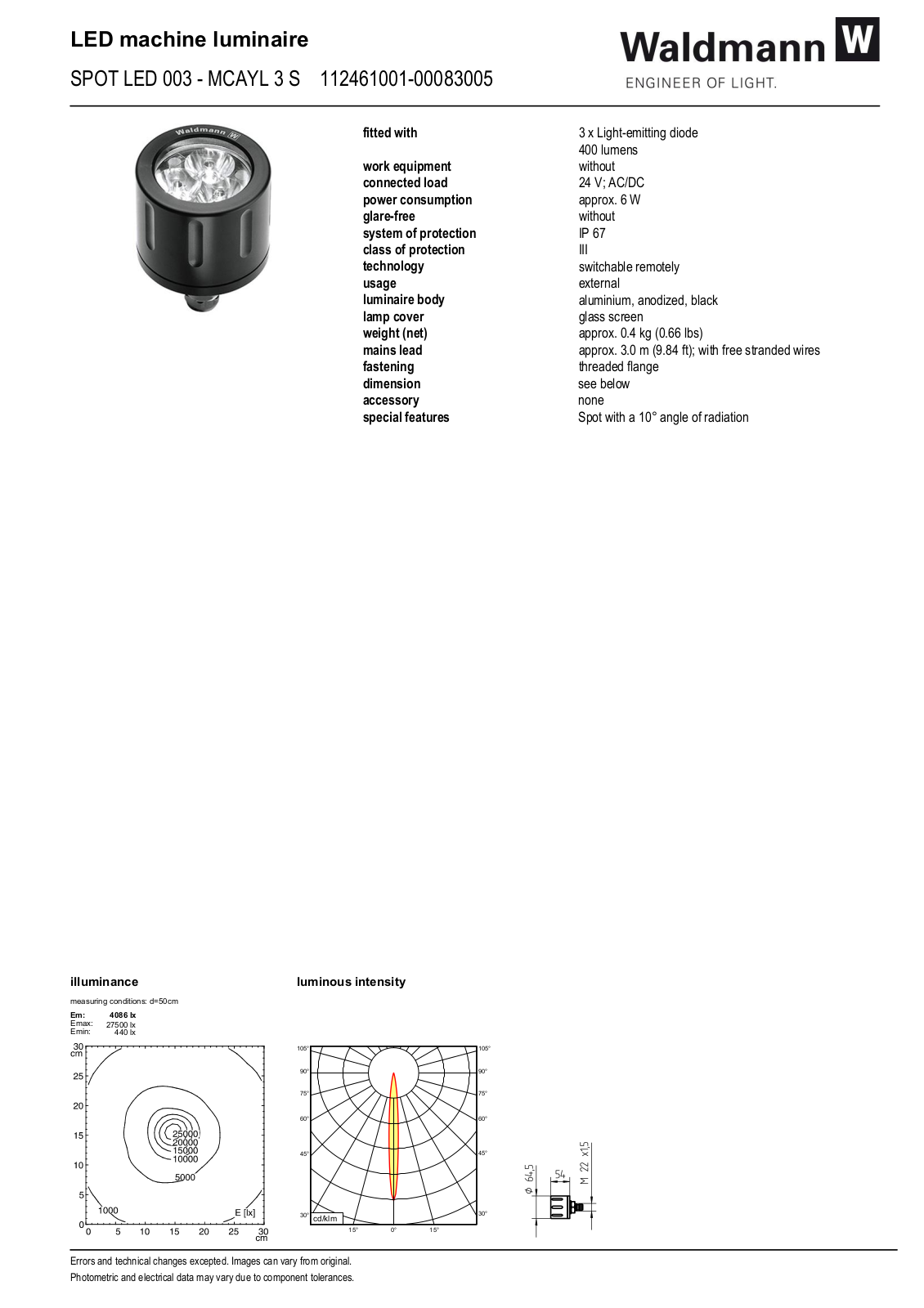 Waldmann 112461001-00083005 Information guide - ManualMachine.com