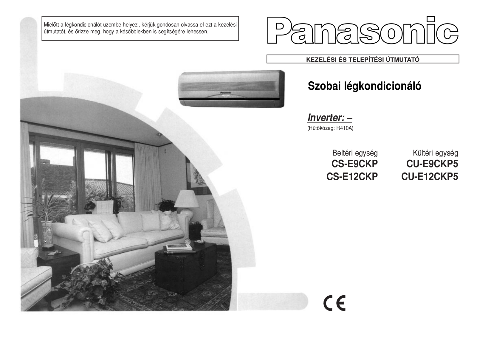Panasonic CS-E12CKP, CS-E9CKP, CU-E9CKP5, CU-E12CKP5 User Manual