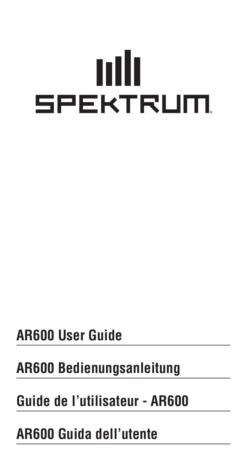 Spektrum SPMAR600 User Manual