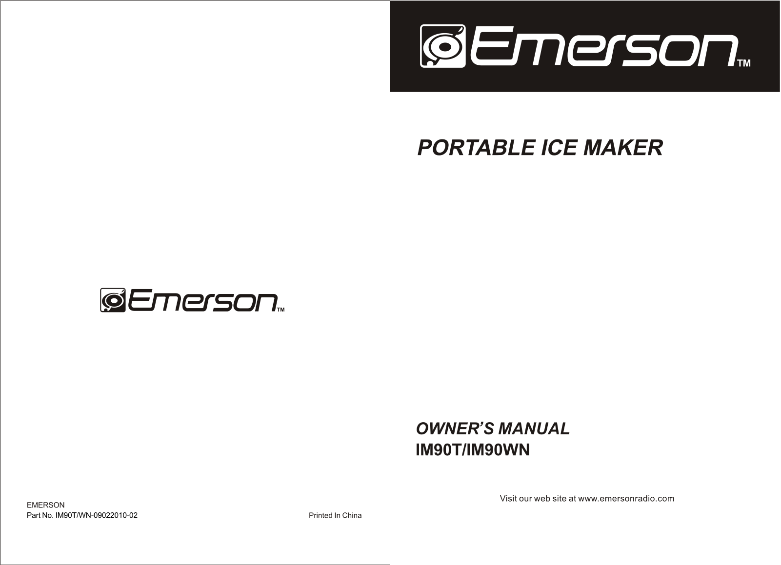 Emerson IM90T, IM90WN User Manual