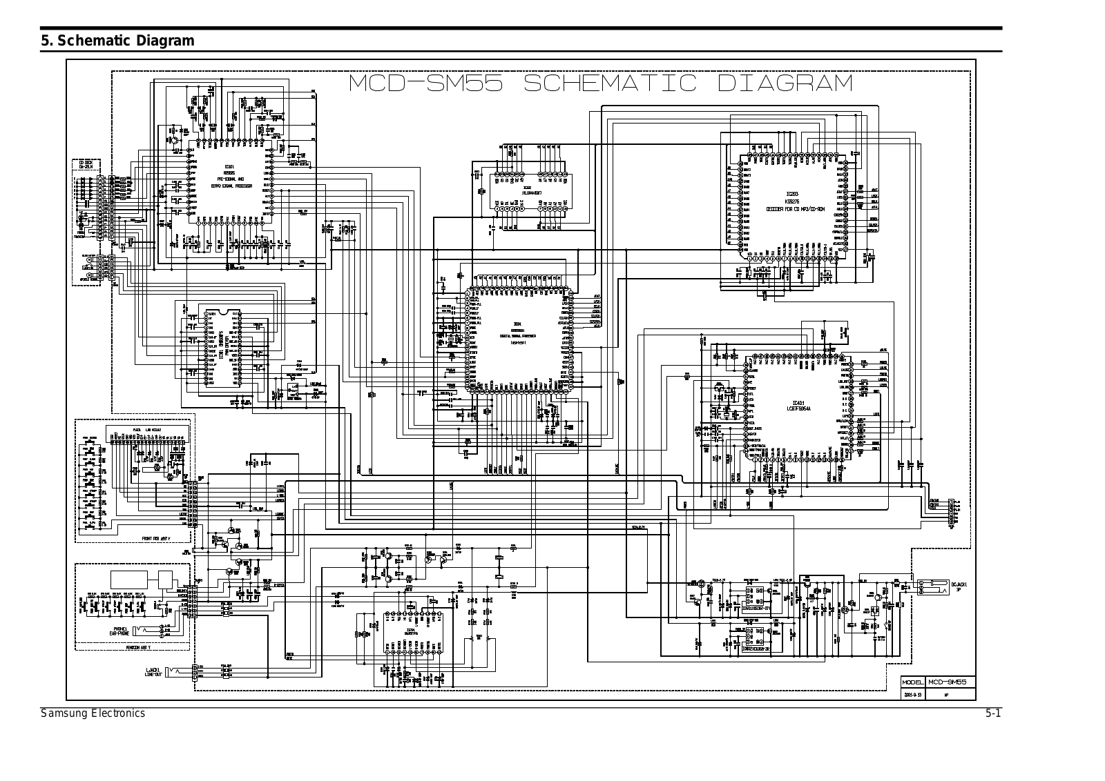 SAMSUNG MCD-SM45 Schematic Diagram