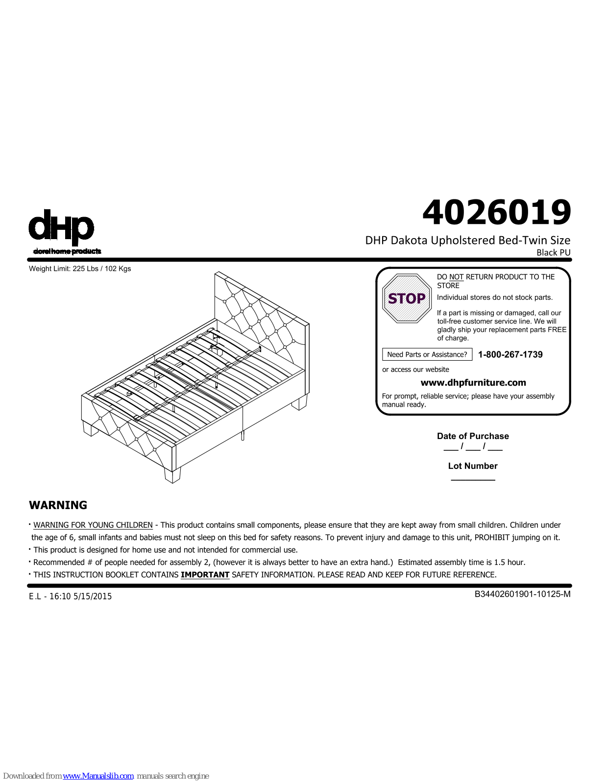 DHP 4026019 Assembly - ManualMachine.com