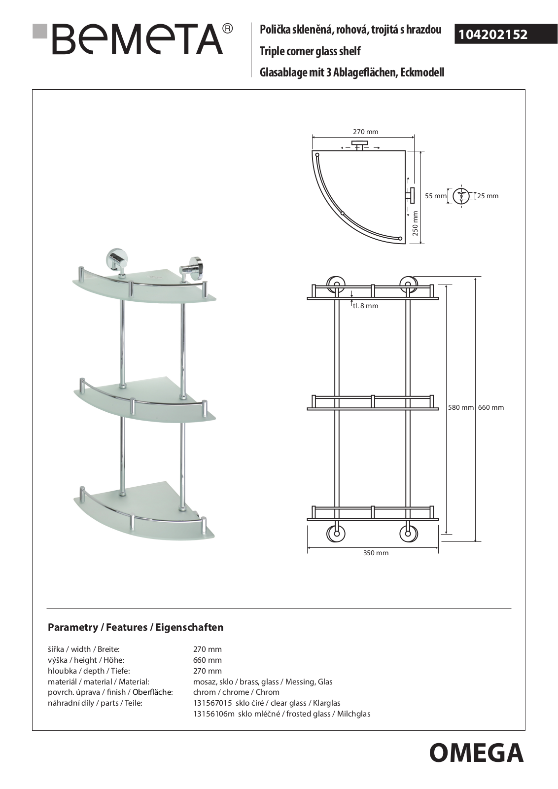 Bemeta Omega 104202152 User guide