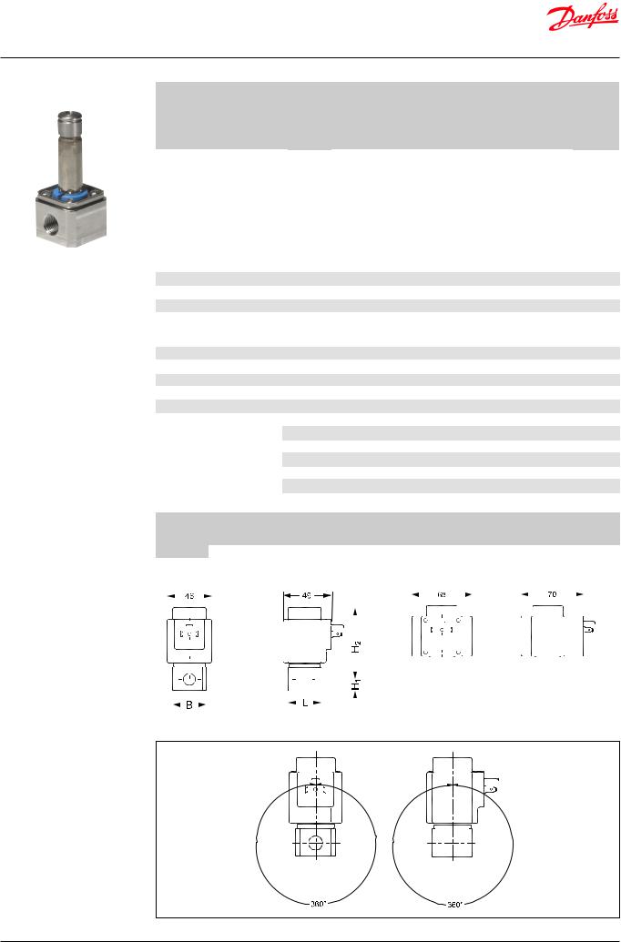 Danfoss EV215B Data sheet