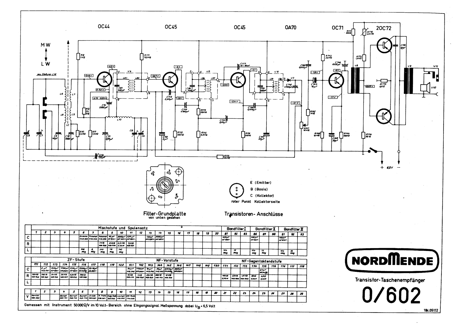 Nordmende 0-602 Schematic