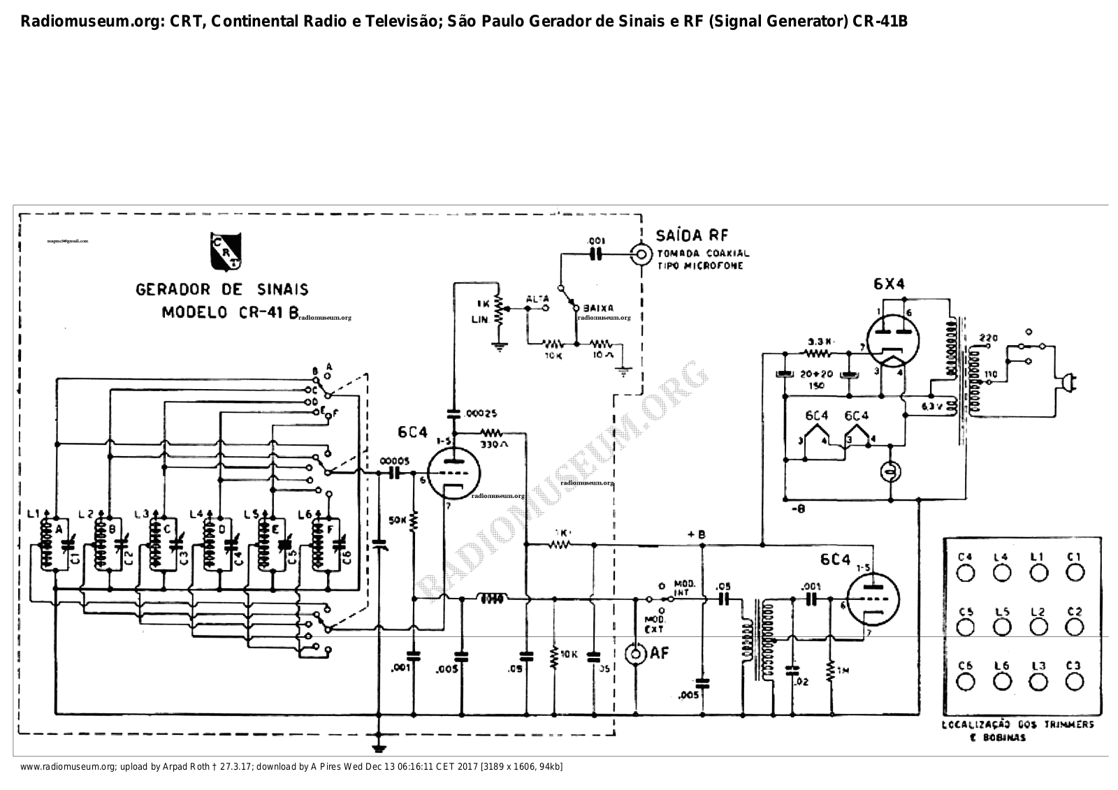 CRT CR-41B Schematic - ManualMachine.com