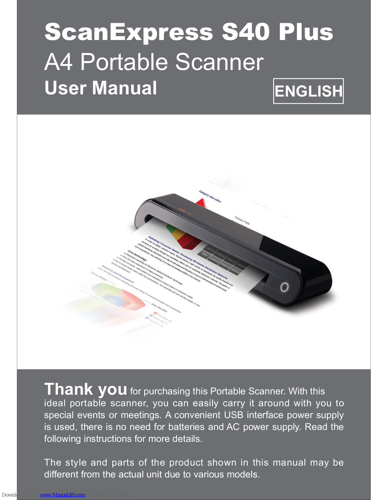 Mustek ScanExpress S40 Plus User Manual - ManualMachine.com