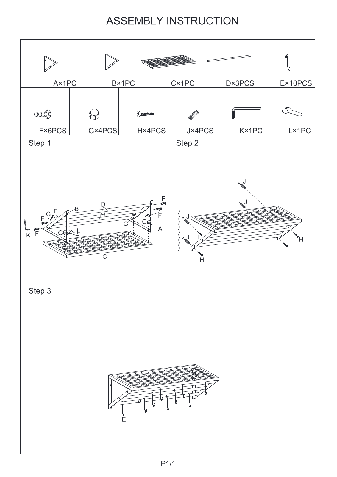 Prep & Savour W005077836 Installation & Assembly - ManualMachine.com